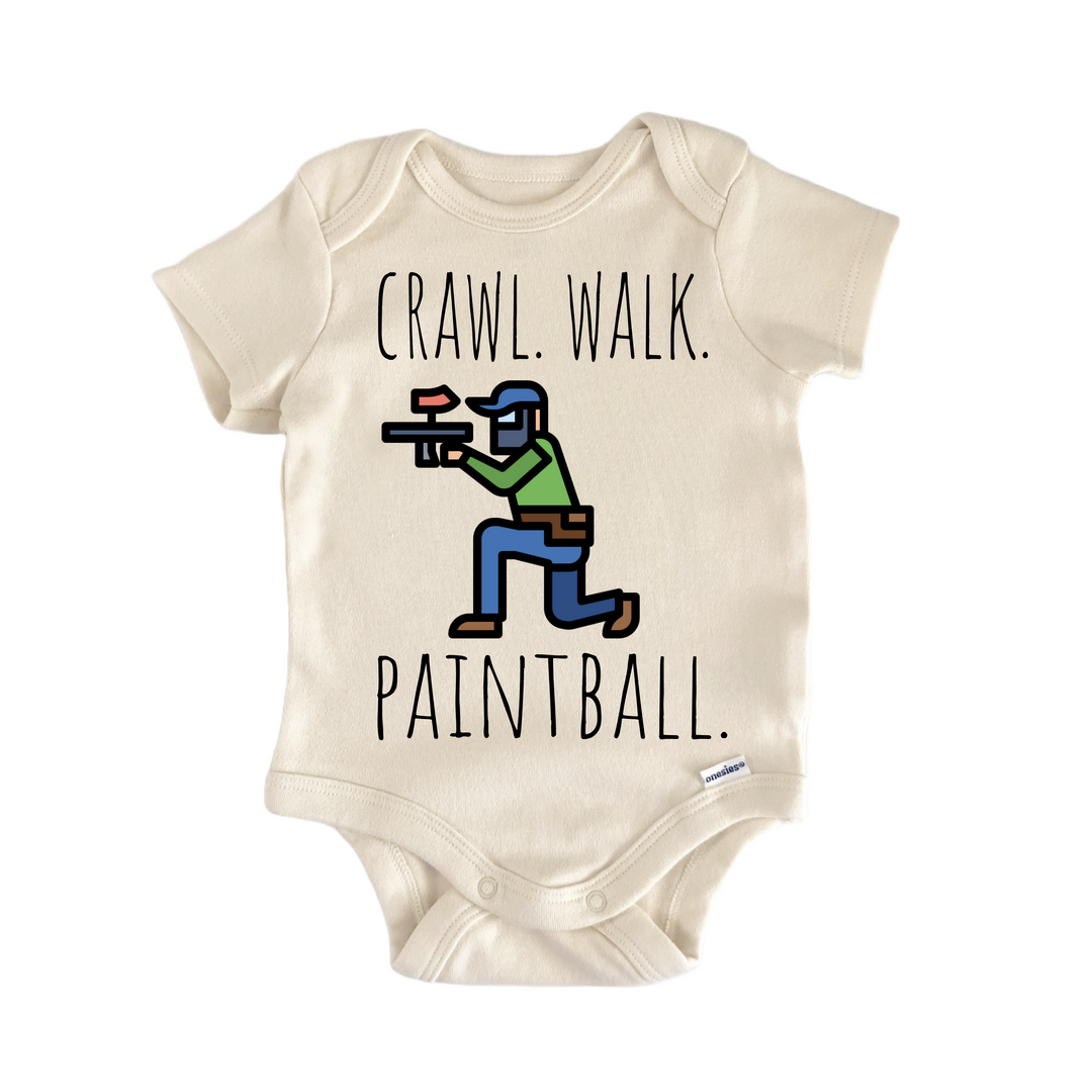 Paintball Paintballer - Baby Bodysuit  Funny Cute Onesie® | North Fork Forager LLC