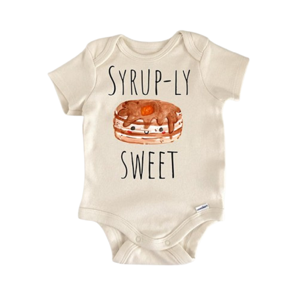 Pancakes Food Brunch Breakfast - Baby Boy Girl Clothes Infant Bodysuit Funny  Funny Cute Onesie® | North Fork Forager LLC