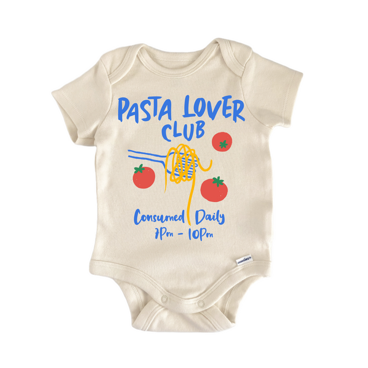 Pasta  Italian Italy Tomato - Baby Bodysuit  Funny Cute Onesie® | North Fork Forager LLC