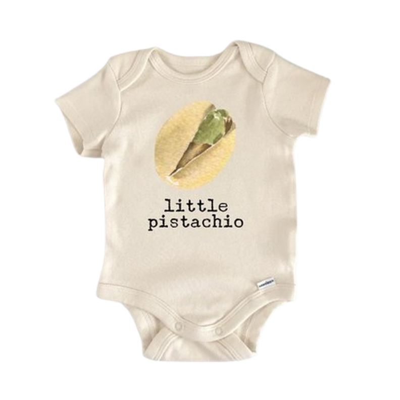 Little Pastashio Nut - Baby Boy Girl Clothes Infant Bodysuit Funny Cute Newborn  Funny Cute Onesie® | North Fork Forager LLC