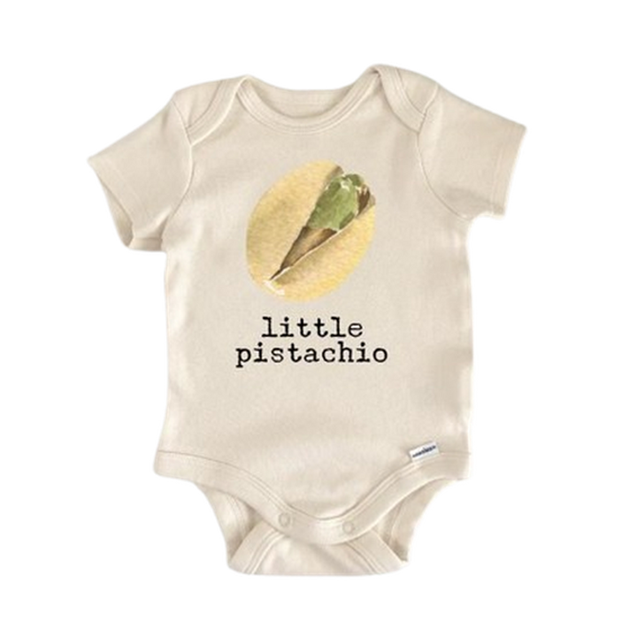 Little Pastashio Nut - Baby Boy Girl Clothes Infant Bodysuit Funny Cute Newborn  Funny Cute Onesie® | North Fork Forager LLC