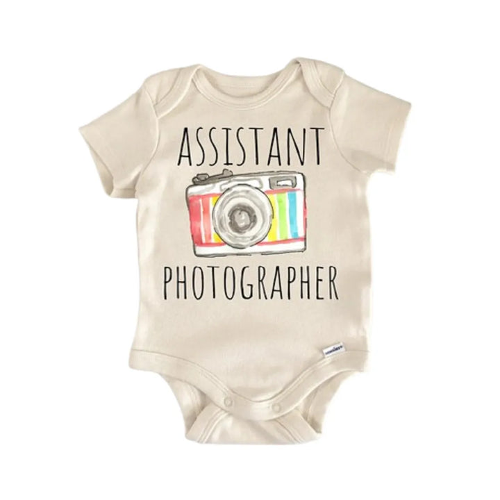 Photographer Photography Camera - Baby Boy Girl Clothes Infant Onesie® Funny Cute GS1 BBY  Funny Cute Onesie® | North Fork Forager LLC