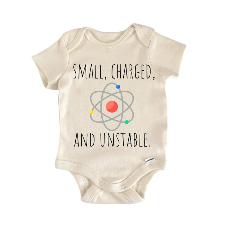 Physics Physicist Atom - Baby Bodysuit  Funny Cute Onesie® | North Fork Forager LLC