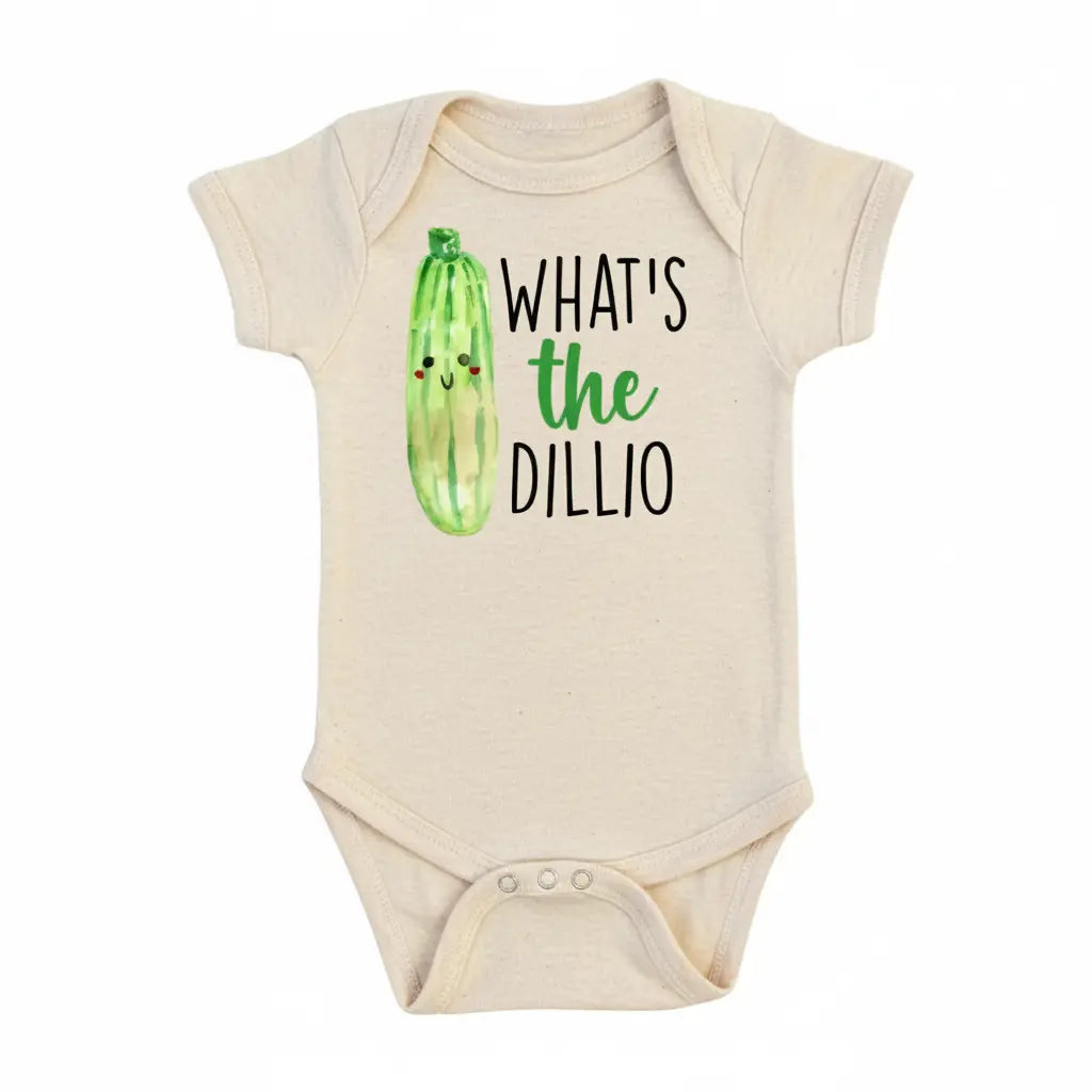 Pickle Dillio - Baby Boy Girl Clothes Infant Bodysuit Funny Cute Newborn  Funny Cute Onesie® | North Fork Forager LLC