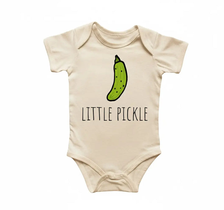 Little Pickle Vegetable - Baby Boy Girl Clothes Infant Bodysuit Funny Cute Newborn  Funny Cute Onesie® | North Fork Forager LLC
