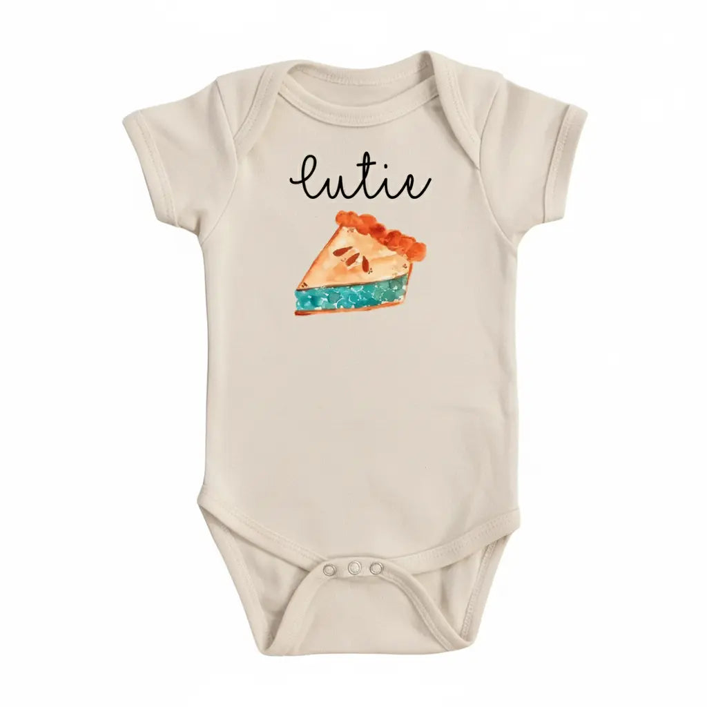 Pie Cutie - Baby Boy Girl Clothes Infant Bodysuit Funny Cute Newborn 1D  Funny Cute Onesie® | North Fork Forager LLC