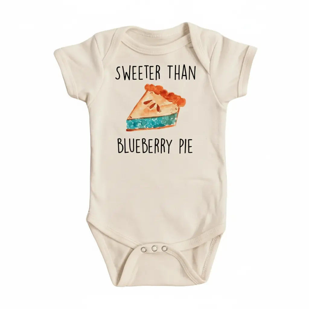 Pie Cutie - Baby Boy Girl Clothes Infant Bodysuit Funny Cute Newborn 1B  Funny Cute Onesie® | North Fork Forager LLC