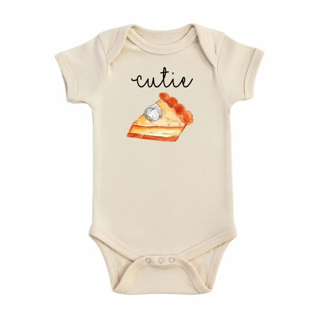 Pie Cutie - Baby Boy Girl Clothes Infant Bodysuit Funny Cute Newborn 1A  Funny Cute Onesie® | North Fork Forager LLC