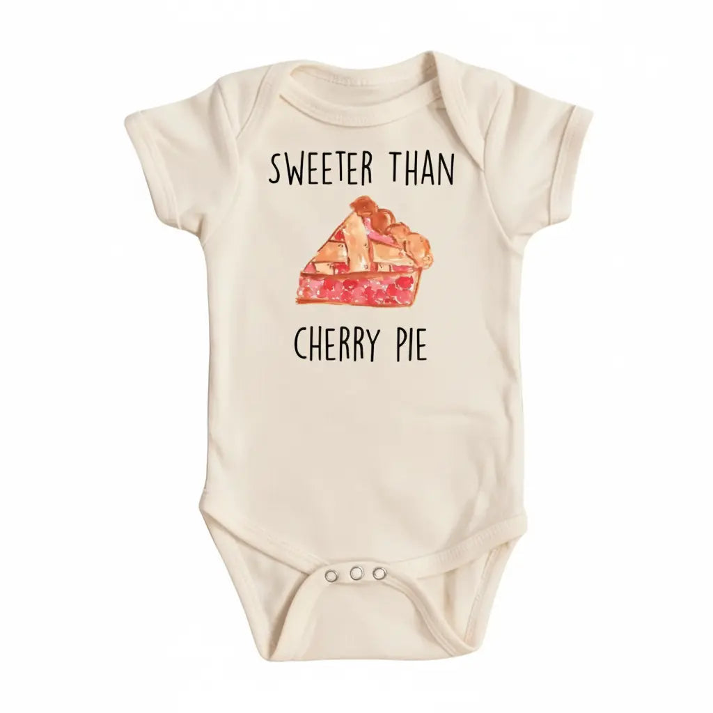 Pie Cutie - Baby Boy Girl Clothes Infant Bodysuit Funny Cute Newborn 1D  Funny Cute Onesie® | North Fork Forager LLC