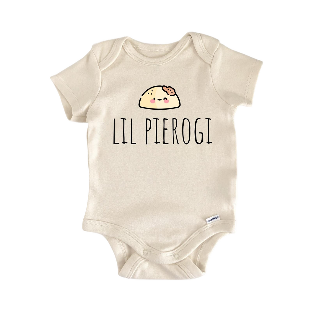Pierogi Poland Polish - Baby Boy Girl Clothes Infant Onesie® Funny Cute GS1  Funny Cute Onesie® | North Fork Forager LLC
