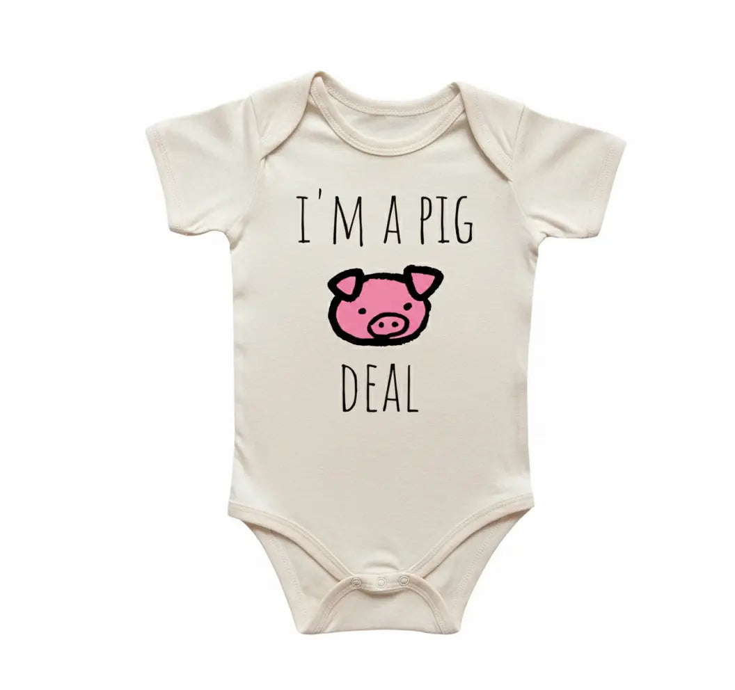Pig Farm Farmer - Baby Boy Girl Clothes Infant Bodysuit Funny Cute Newborn  Funny Cute Onesie® | North Fork Forager LLC
