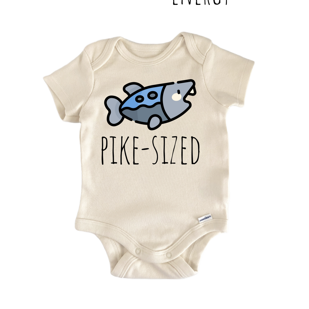 Pike Fish Fishing Fisherman - Baby Bodysuit  Funny Cute Onesie® | North Fork Forager LLC