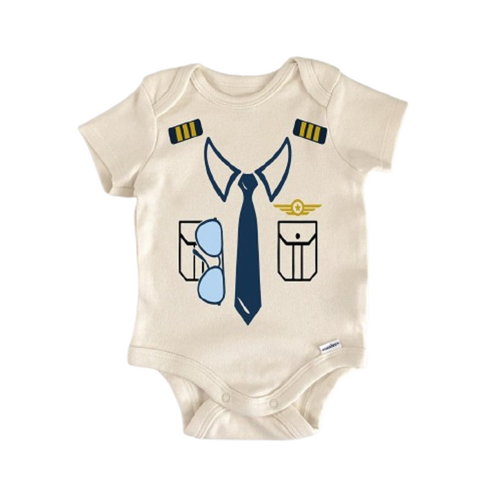 Pilot Copilot Airplane Travel - Baby Boy Girl Clothes Infant Onesie® Funny Cute GS1  Funny Cute Onesie® | North Fork Forager LLC