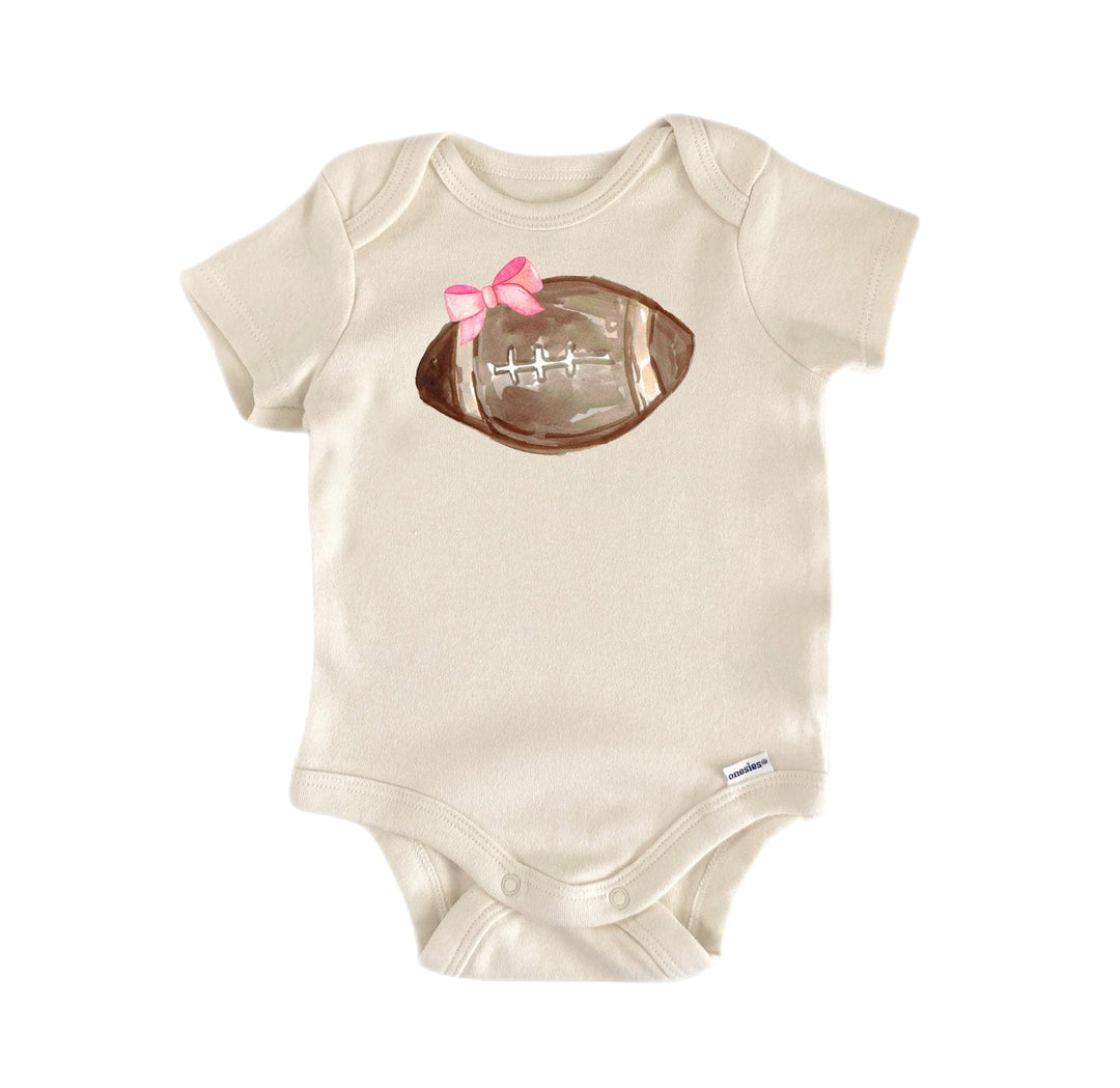 Pink Bowtie Football - Baby Boy Girl Clothes Infant Bodysuit Funny Cute Newborn  Funny Cute Onesie® | North Fork Forager LLC
