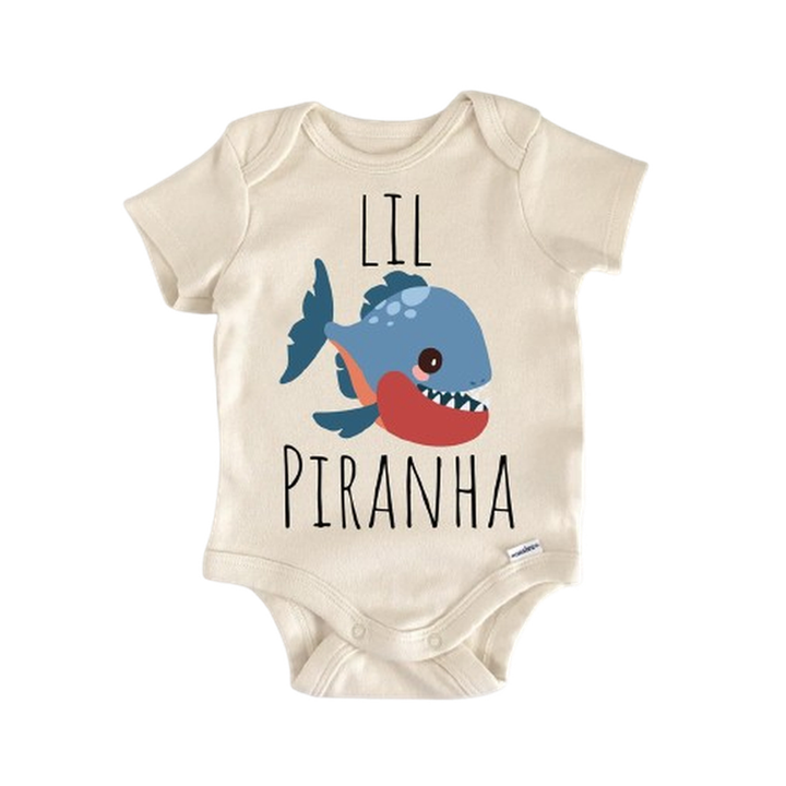 Piranha Fish Tropical - Baby Boy Girl Clothes Infant Onesie® Funny Cute Newborn GS1 BBY  Funny Cute Onesie® | North Fork Forager LLC