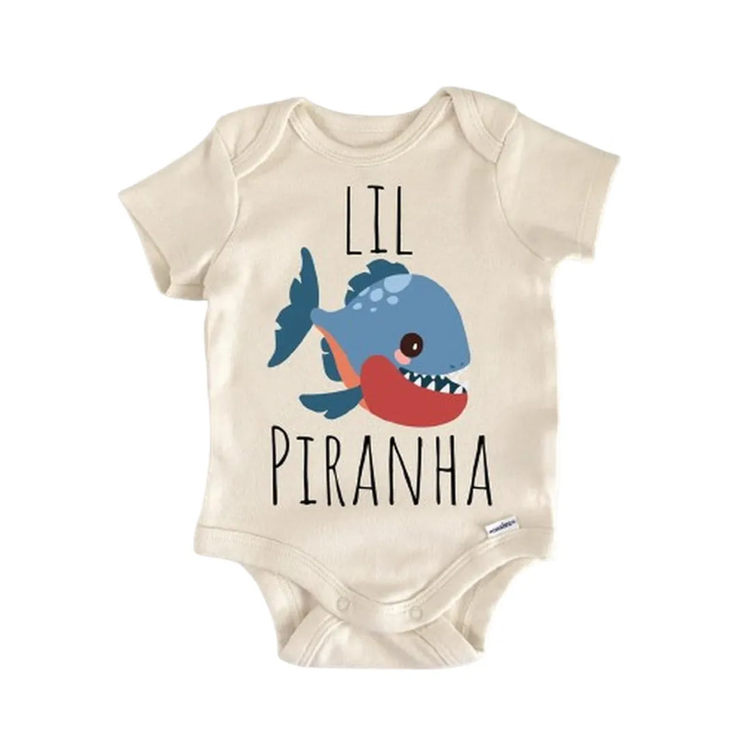Piranha Fish Tropical - Baby Boy Girl Clothes Infant Onesie® Funny Cute Newborn GS1 BBY  Funny Cute Onesie® | North Fork Forager LLC