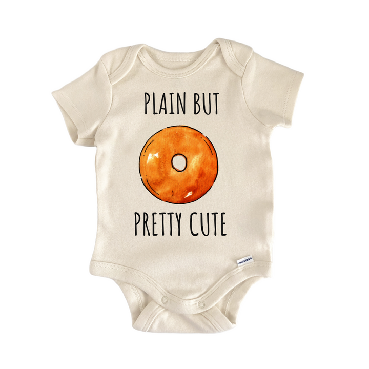 Plain Bagel Cute Breakfast Bakery Baby Gift Baby Onesie®