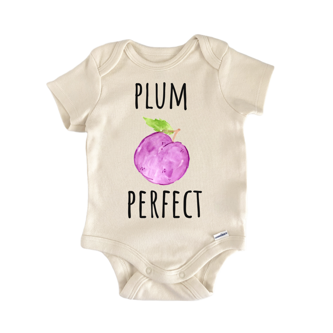 Plum Perfect Fruit Baby Gift Baby Bodysuit