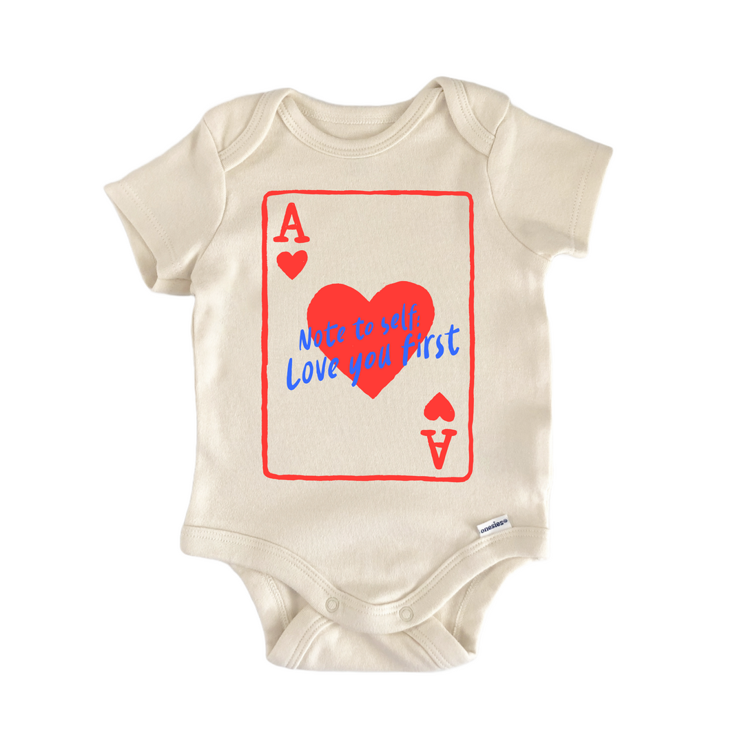 Poker Cards Casino Heart - Baby Bodysuit  Funny Cute Onesie® | North Fork Forager LLC