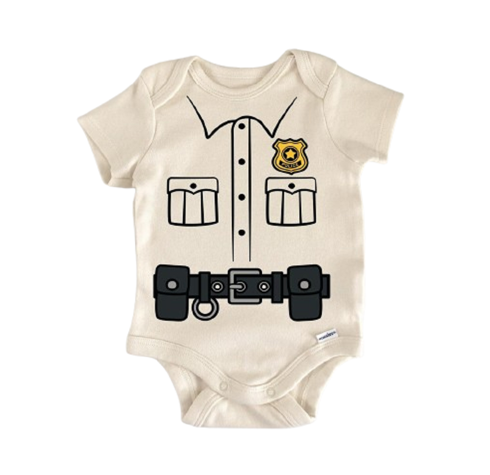 Police Officer Cop Blue Line - Baby Boy Girl Clothes Infant Bodysuit Funny Cute Newborn  Funny Cute Onesie® | North Fork Forager LLC