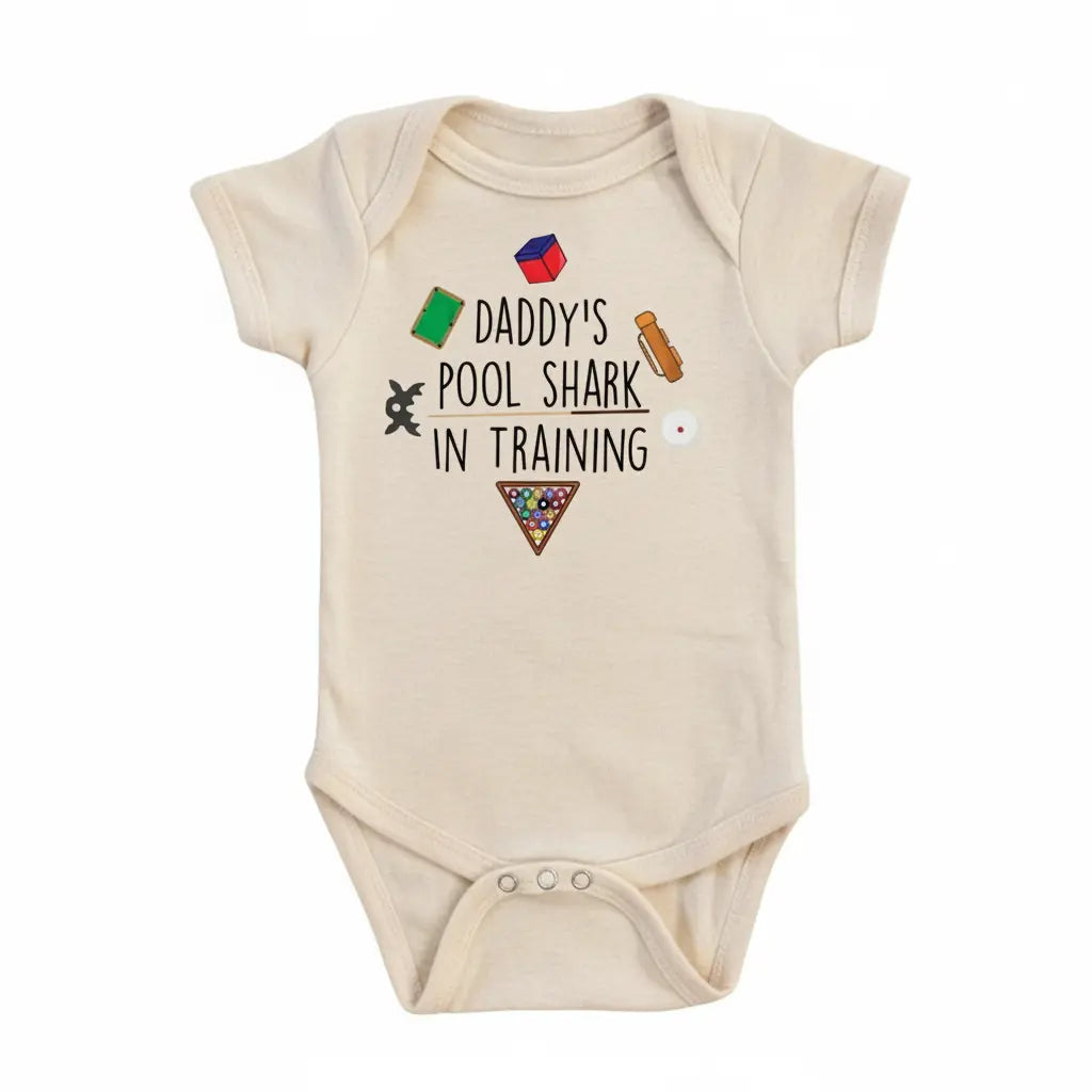 Pool Table Training - Baby Boy Girl Clothes Infant Bodysuit Funny Cute Newborn  Funny Cute Onesie® | North Fork Forager LLC