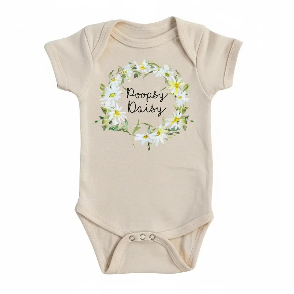 Poopsy Daisy - Baby Boy Girl Clothes Infant Bodysuit Funny Cute Newborn  Funny Cute Onesie® | North Fork Forager LLC
