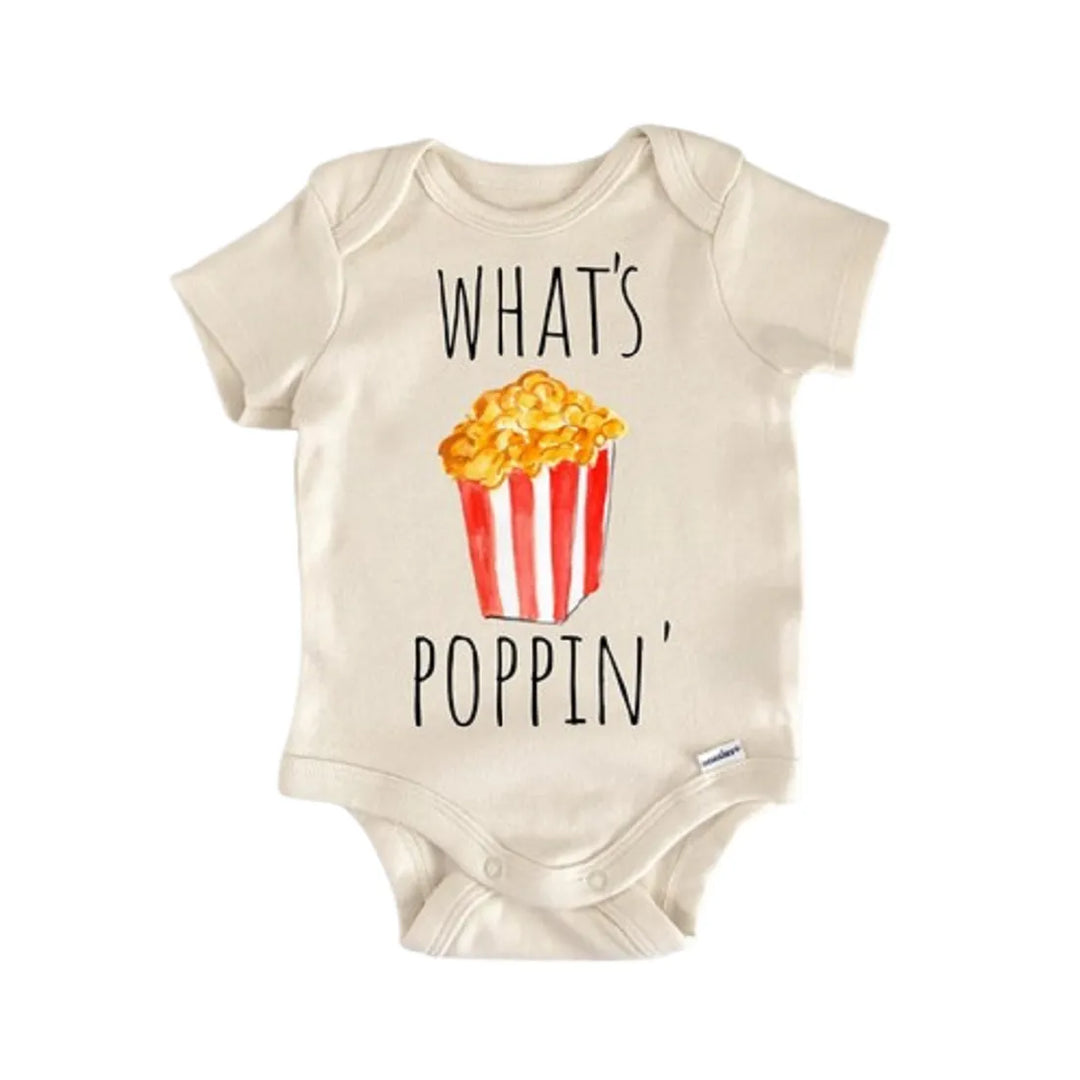 Popcorn Movie Night - Baby Boy Girl Clothes Infant Onesie® Funny Cute Newborn GS1  Funny Cute Onesie® | North Fork Forager LLC
