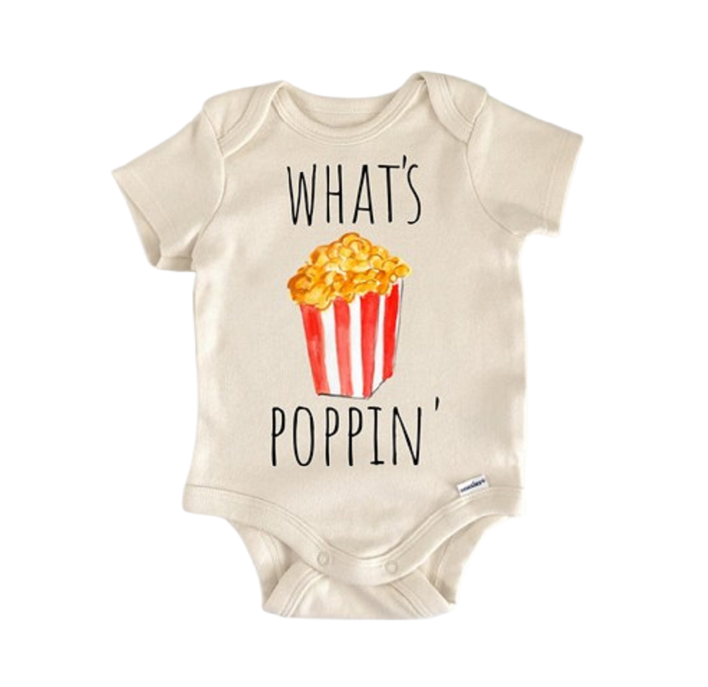 Popcorn Movie Night - Baby Boy Girl Clothes Infant Bodysuit Funny Cute Newborn  Funny Cute Onesie® | North Fork Forager LLC