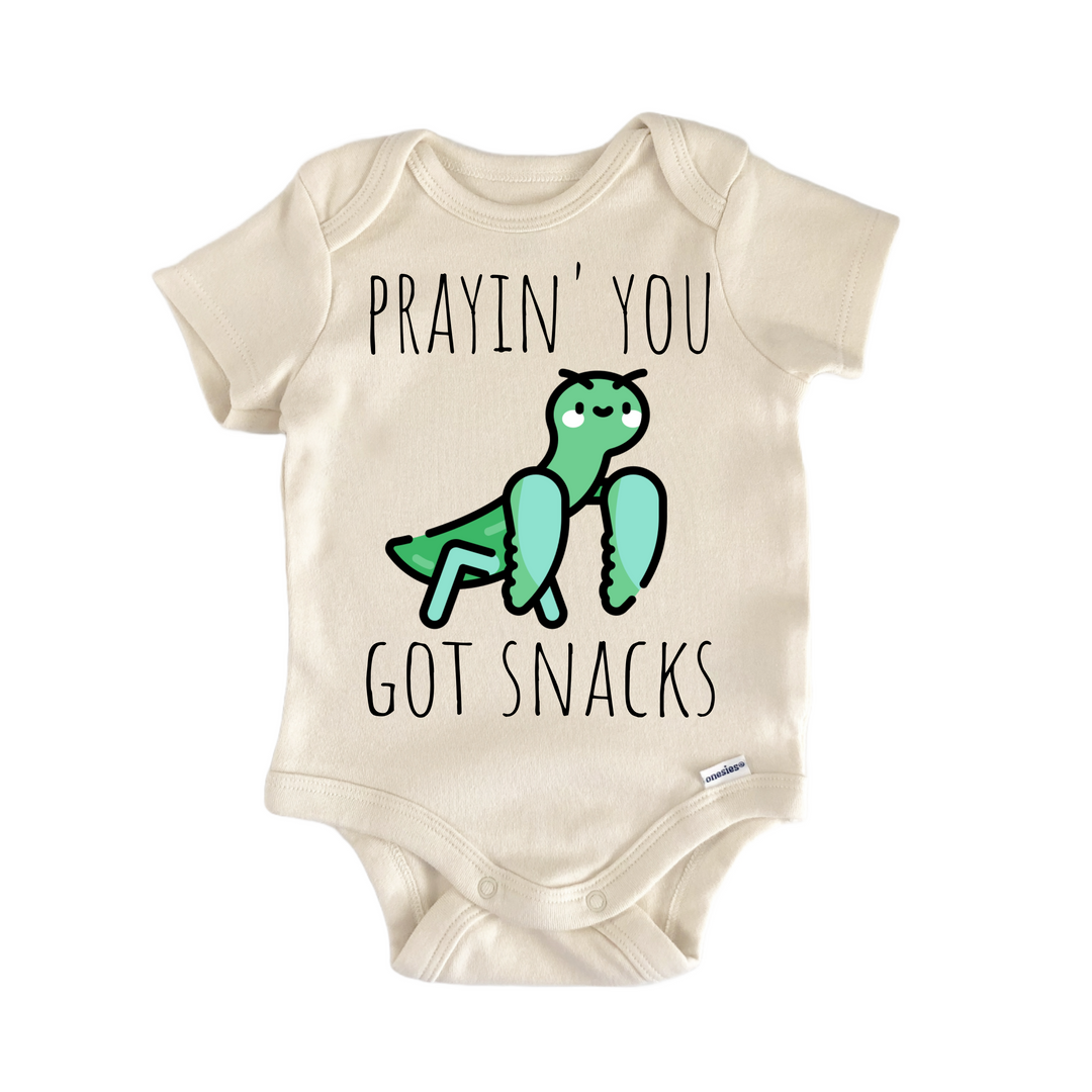 Praying Mantis Love Bug Insect - Baby Bodysuit  Funny Cute Onesie® | North Fork Forager LLC