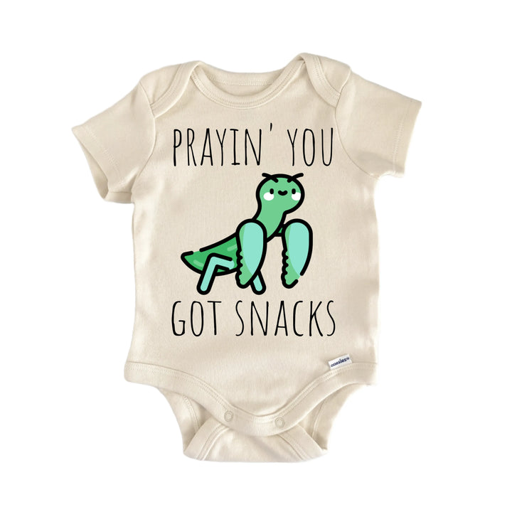 Praying Mantis Love Bug Insect - Baby Bodysuit  Funny Cute Onesie® | North Fork Forager LLC