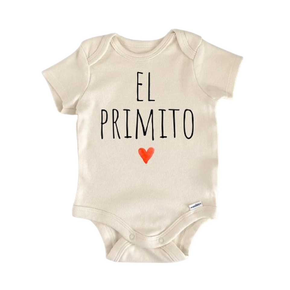 Primito Cousin Spanish - Baby Boy Girl Clothes Infant Bodysuit Funny Cute Newborn  Funny Cute Onesie® | North Fork Forager LLC