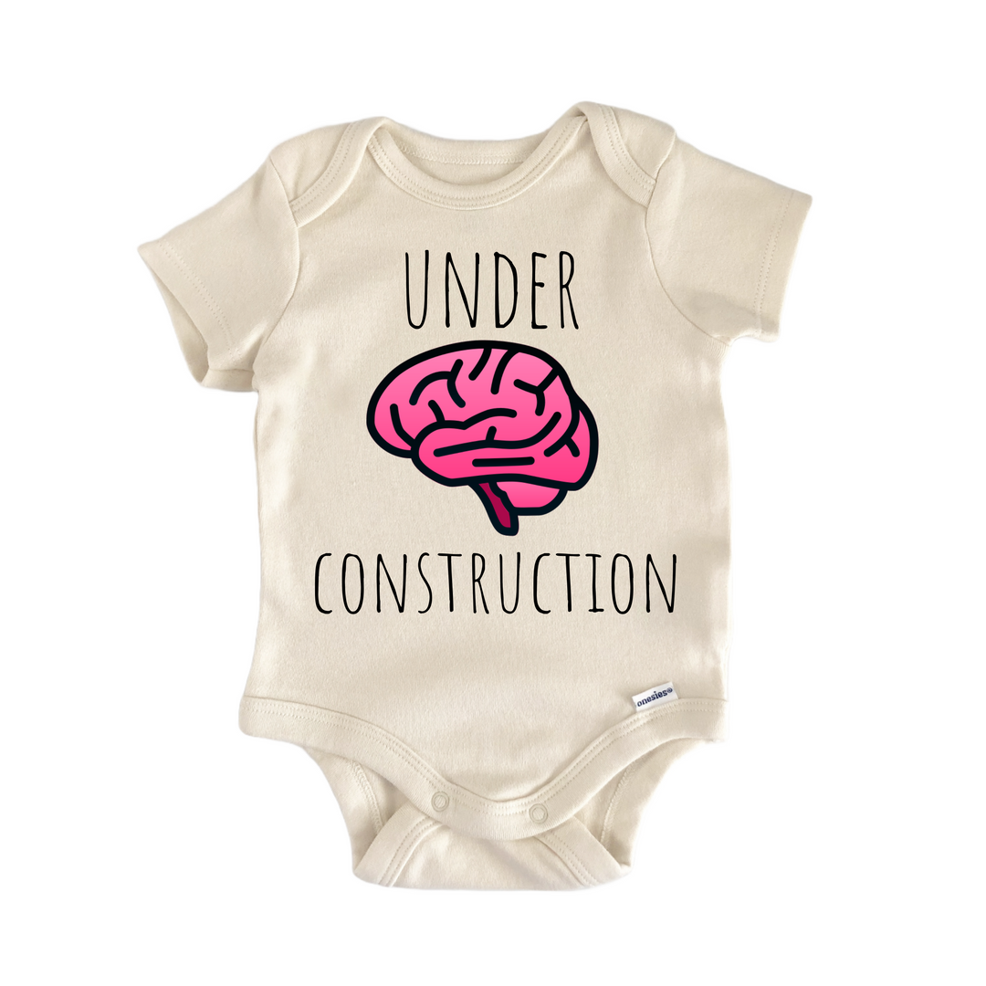 Psychologist Psychology Brain Under - Baby Bodysuit  Funny Cute Onesie® | North Fork Forager LLC
