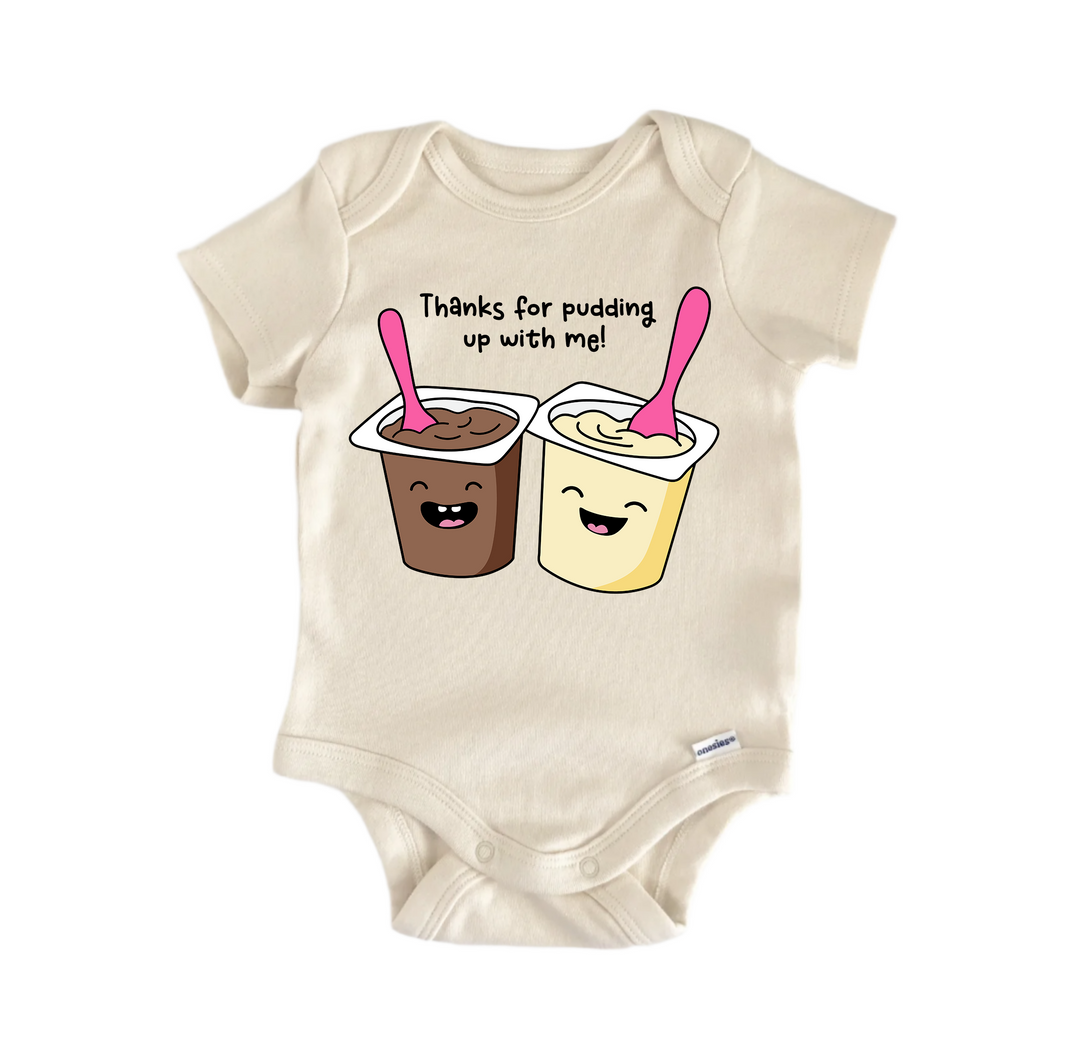 Pudding Up Best Friends Bff Bestie Valentine's Day -  Baby Boy Girl Bodysuit  Funny Cute Onesie® | North Fork Forager LLC