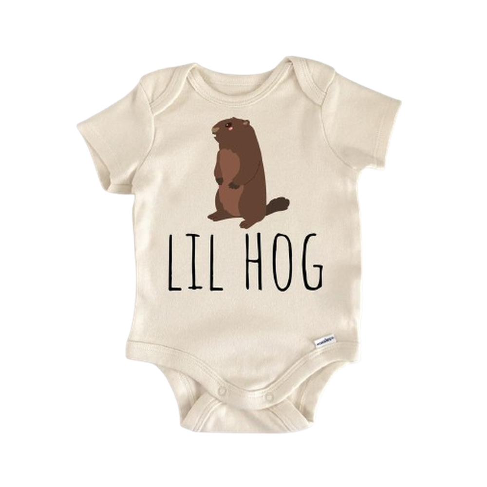 Punxsutawney Phil Groundhog Hog - Baby Boy Girl Clothes Infant Bodysuit Funny Cute Newborn  Funny Cute Onesie® | North Fork Forager LLC