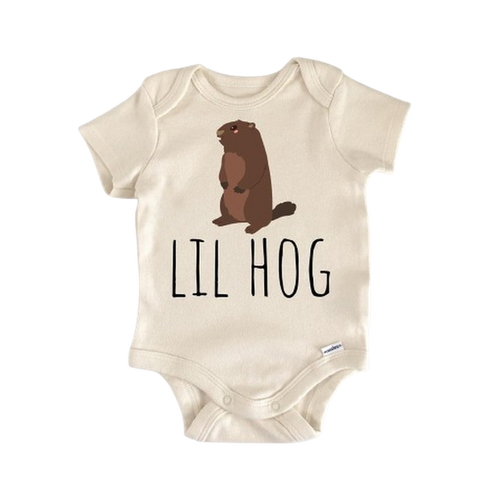 Punxsutawney Phil Groundhog Hog - Baby Boy Girl Clothes Infant Bodysuit Funny Cute Newborn  Funny Cute Onesie® | North Fork Forager LLC