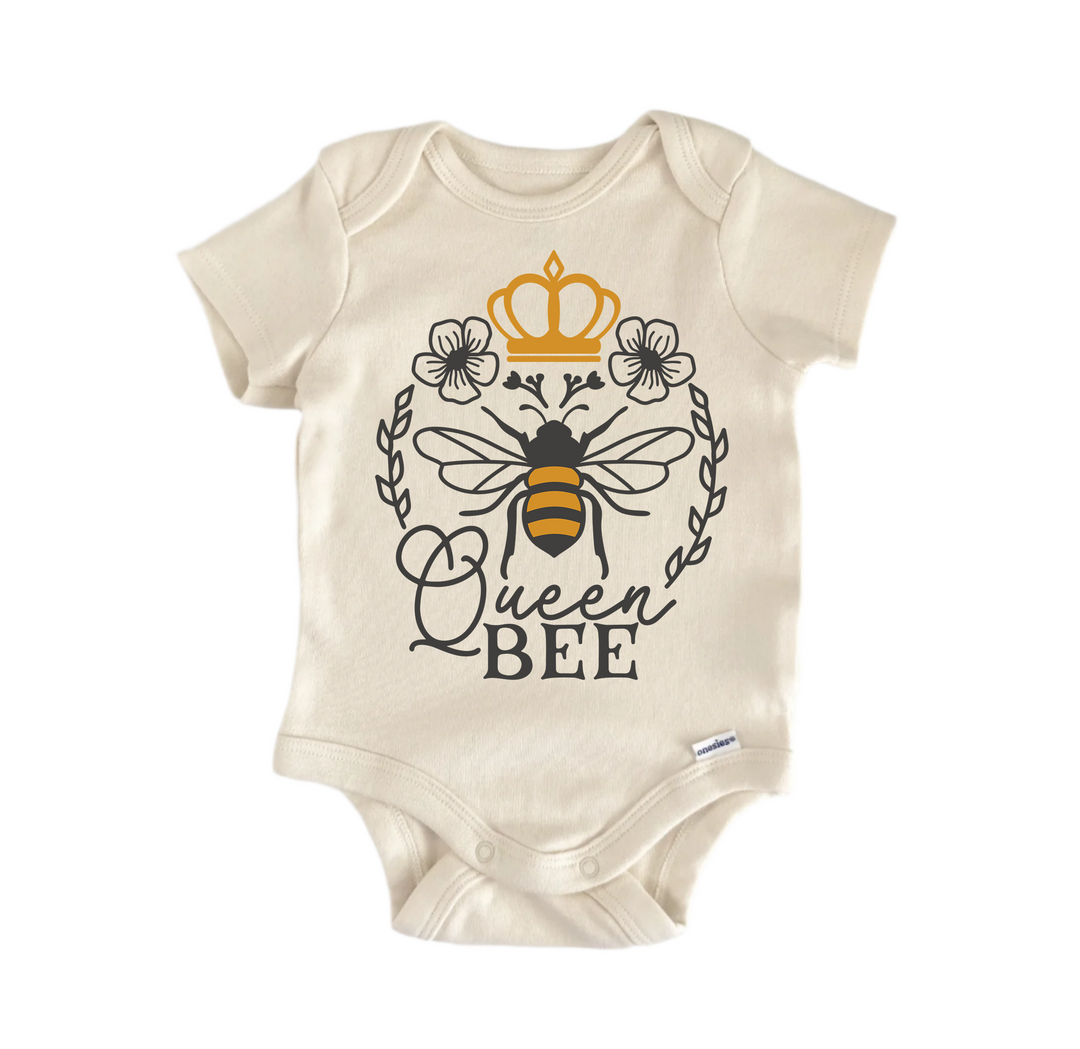 Queen Bee Honey - Baby Boy Girl Clothes Infant Bodysuit Funny Cute  Funny Cute Onesie® | North Fork Forager LLC