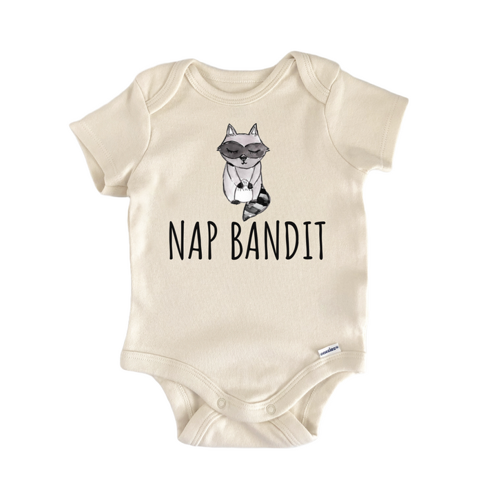 Raccoon Nap Animal Woodland Baby Gift Baby Onesie®