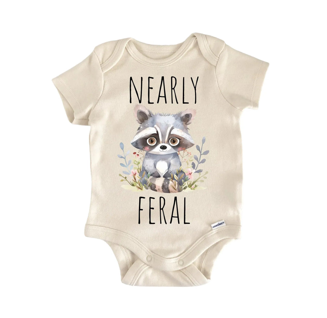 Raccoon Rascal Feral - Baby Boy Girl Clothes Infant Bodysuit Funny Cute Newborn  Funny Cute Onesie® | North Fork Forager LLC