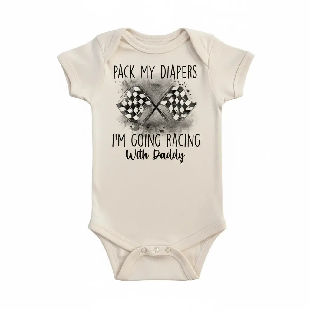 Racing - Baby Boy Girl Clothes Infant Bodysuit Funny Cute Newborn 2C  Funny Cute Onesie® | North Fork Forager LLC