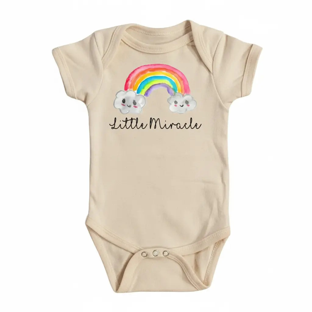 Rainbow Miracle - Baby Boy Girl Clothes Infant Bodysuit Funny Cute Newborn  Funny Cute Onesie® | North Fork Forager LLC