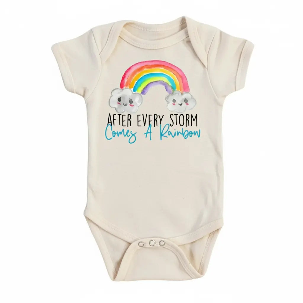 Rainbow Storm - Baby Boy Girl Clothes Infant Bodysuit Funny Cute Newborn  Funny Cute Onesie® | North Fork Forager LLC