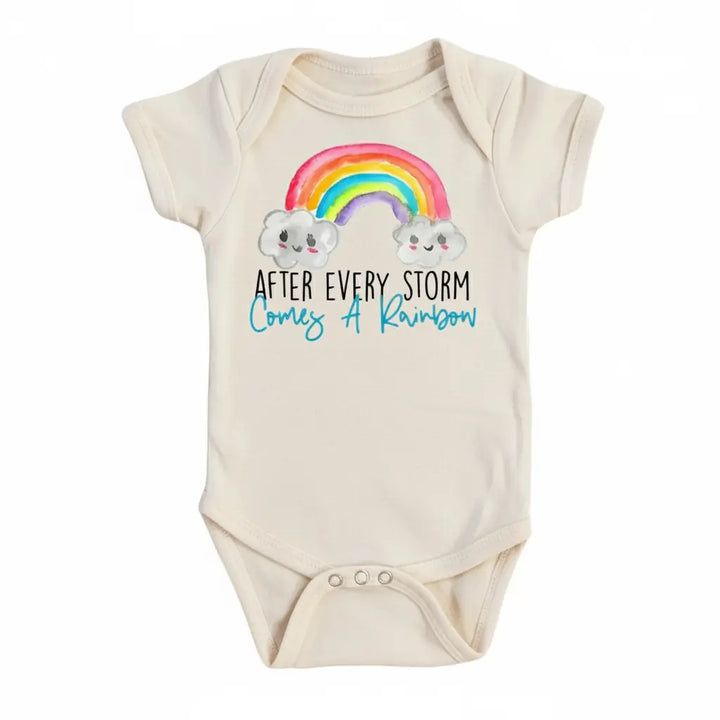 Rainbow Storm - Baby Boy Girl Clothes Infant Bodysuit Funny Cute Newborn  Funny Cute Onesie® | North Fork Forager LLC