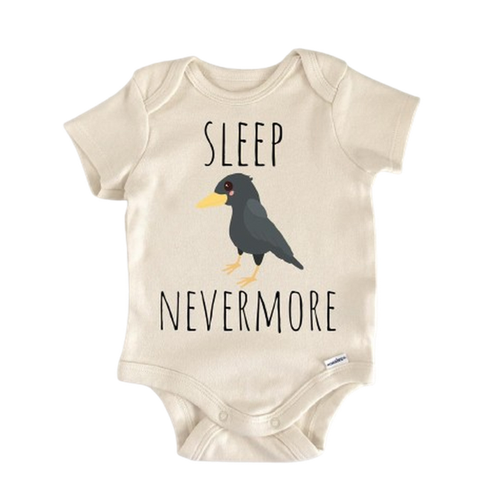Raven Bird Poe - Baby Boy Girl Clothes Infant Bodysuit Funny Cute Newborn  Funny Cute Onesie® | North Fork Forager LLC