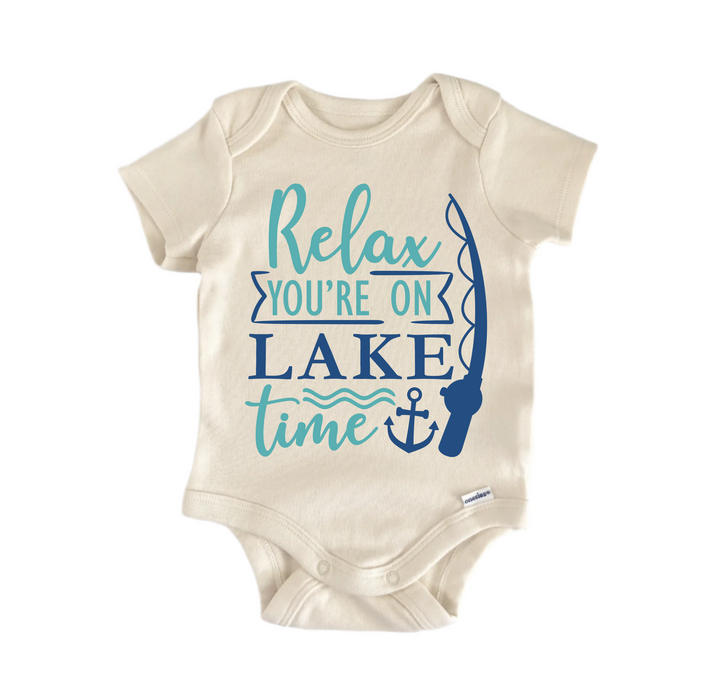 Relax Lake Time Lake House - Baby Boy Girl Clothes Infant Bodysuit Funny Cute