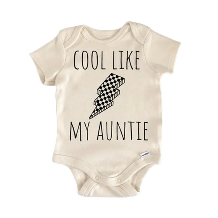 Retro Aunt Lightning  - Baby Boy Girl Clothes Infant Onesie® Funny Cute Newborn GS1  Funny Cute Onesie® | North Fork Forager LLC