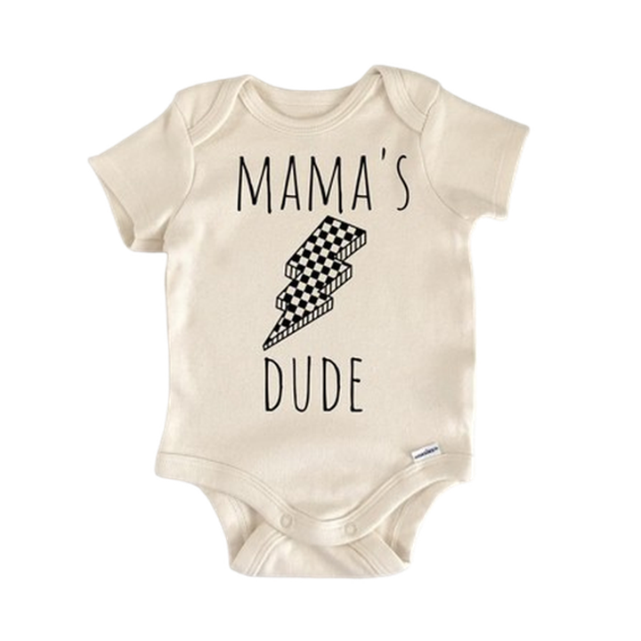 Retro Lightning Mama  - Baby Boy Girl Clothes Infant Bodysuit Funny Cute Newborn  Funny Cute Onesie® | North Fork Forager LLC