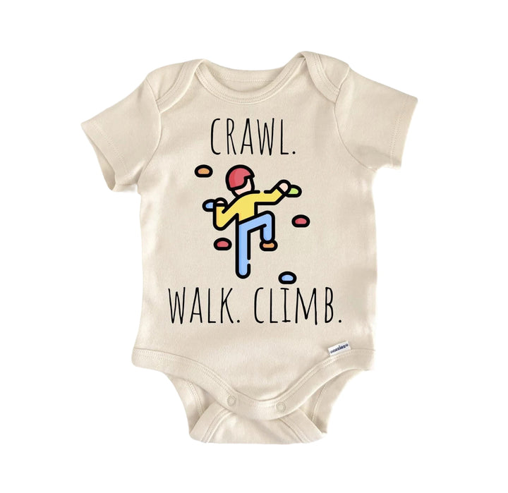 Rock Climbing - Baby Boy Girl Clothes Infant Bodysuit Funny Cute  Funny Cute Onesie® | North Fork Forager LLC