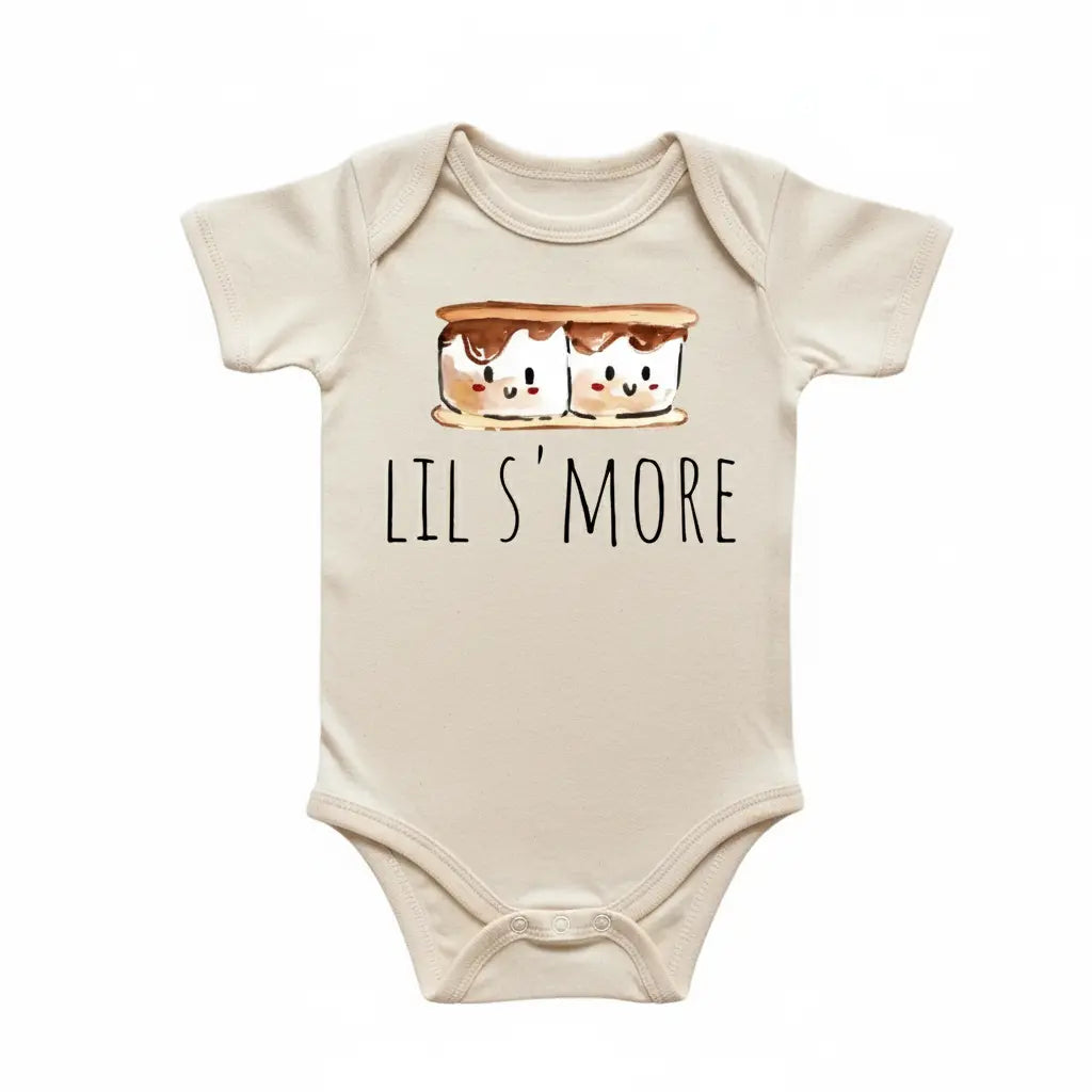 Little S'more - Baby Boy Girl Clothes Infant Bodysuit Funny Cute Newborn 17  Funny Cute Onesie® | North Fork Forager LLC
