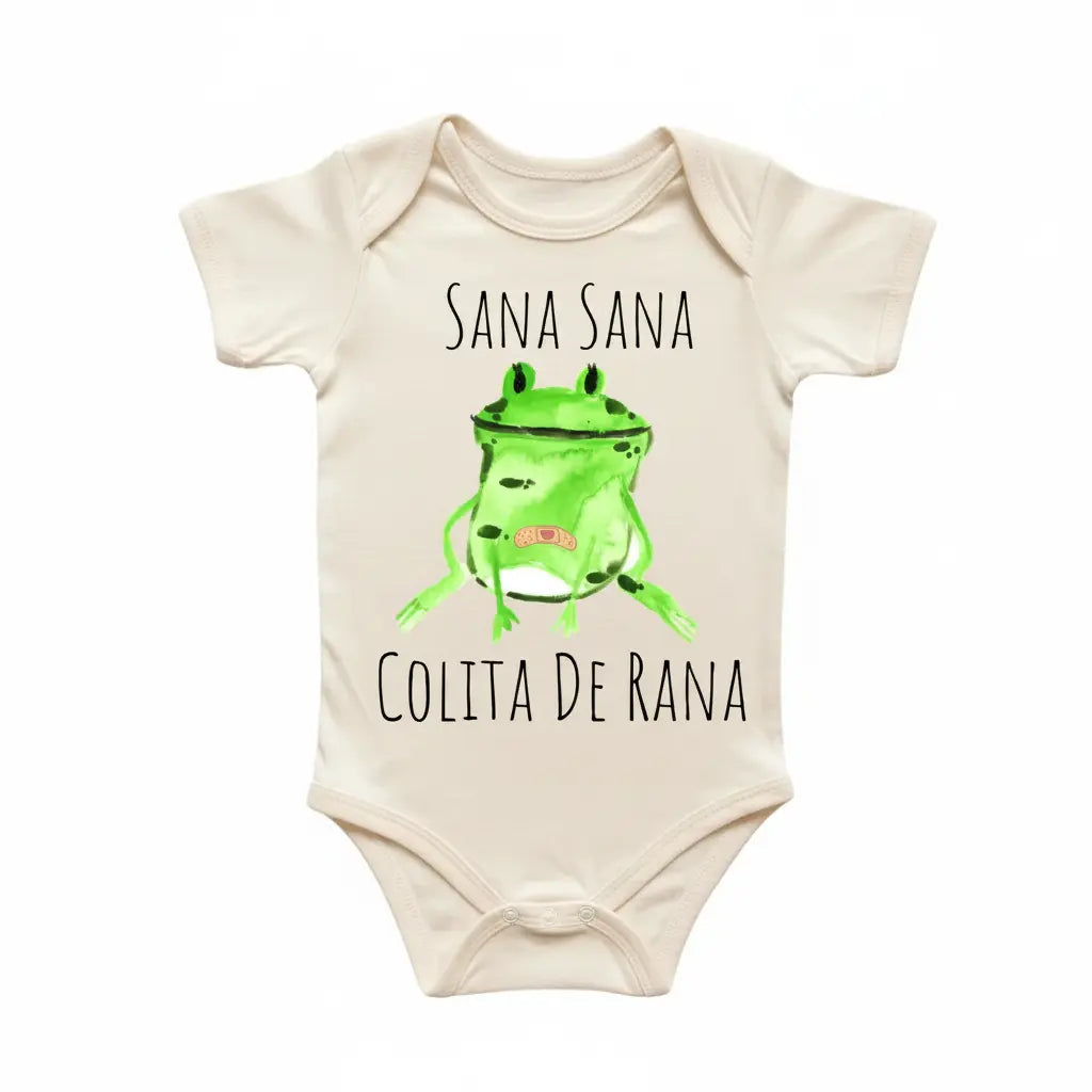 Sana Sana Frog - Baby Boy Girl Clothes Infant Bodysuit Funny Cute Newborn  Funny Cute Onesie® | North Fork Forager LLC