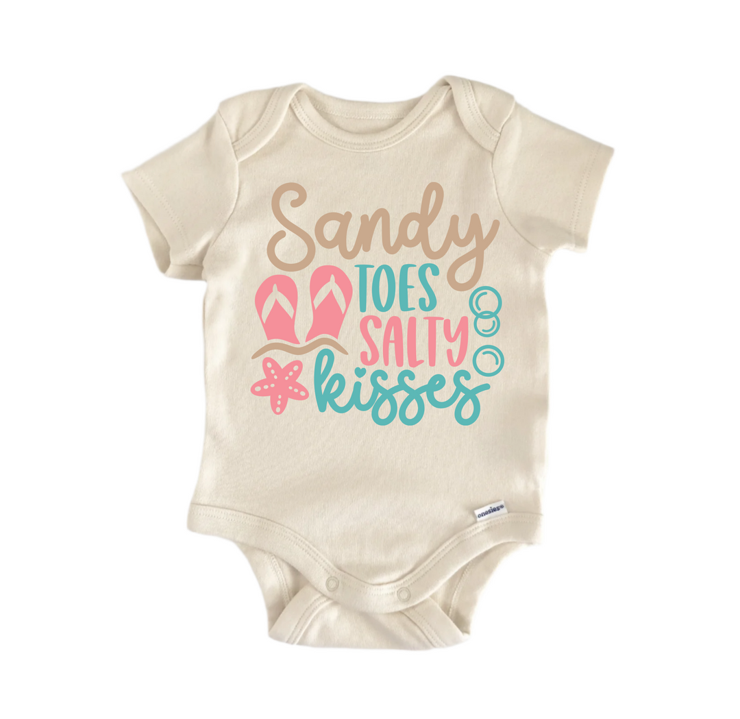 Sandy Toes Beach Summer - Baby Boy Girl Clothes Infant Bodysuit Funny Cute  Funny Cute Onesie® | North Fork Forager LLC